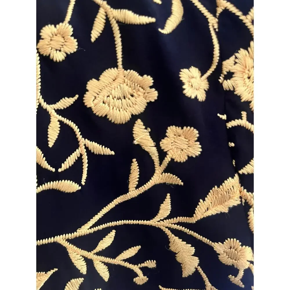 Alice + Olivia Onella embroidered silk kimono jacket size med
